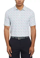 Men's Birdie Print Golf Polo Shirt