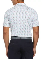 Men's Birdie Print Golf Polo Shirt