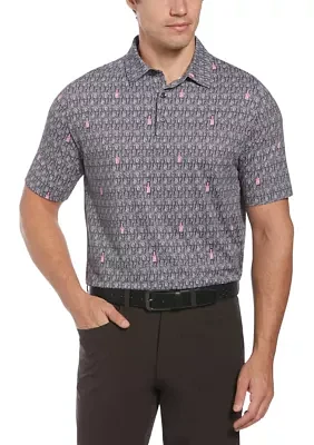 Men's Scotch Novelty Printed Golf Polo Shirt