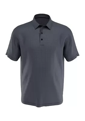 Big & Tall Chevron Foulard Print Short Sleeve Golf Polo Shirt