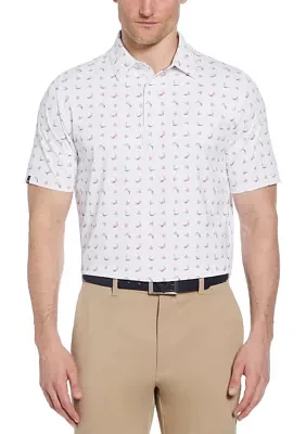 Men's Swing Tech™ Printed Golf Polo Shirt