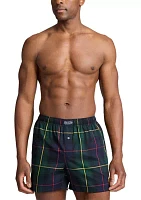 Tartan Plaid Woven Boxers