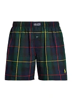 Tartan Plaid Woven Boxers