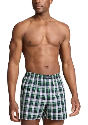 Yarn Dyed Plaid Woven Boxers