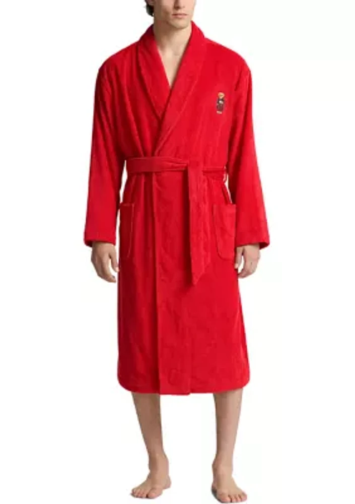 Red Terry Bear Robe