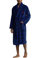 Royal Plaid Microfiber Robe