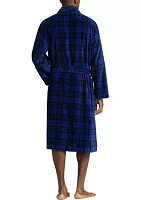 Royal Plaid Microfiber Robe