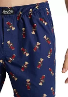 Woven Allover Print Bear Boxers