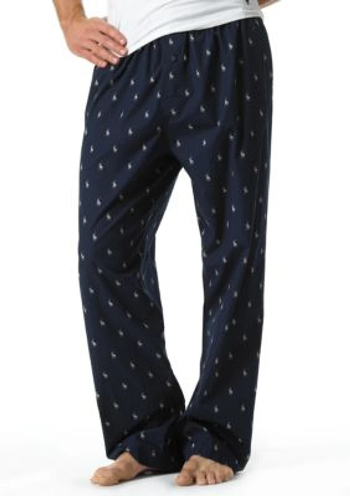 Polo Player Print Pajama Pant