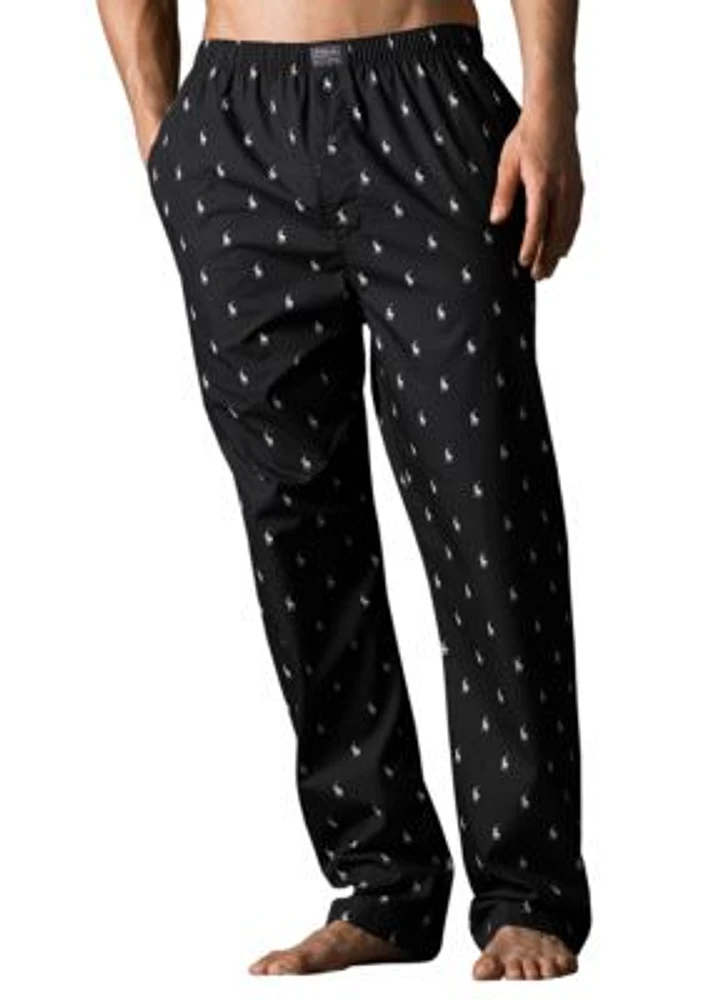 Polo Player Print Pajama Pants