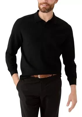 Men's Tech Knit Sweater Polo Shirt