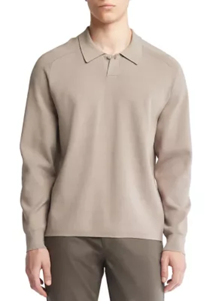 Men's Tech Knit Sweater Polo Shirt