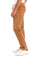 Men's Corduroy Pants with Stretch Waistband