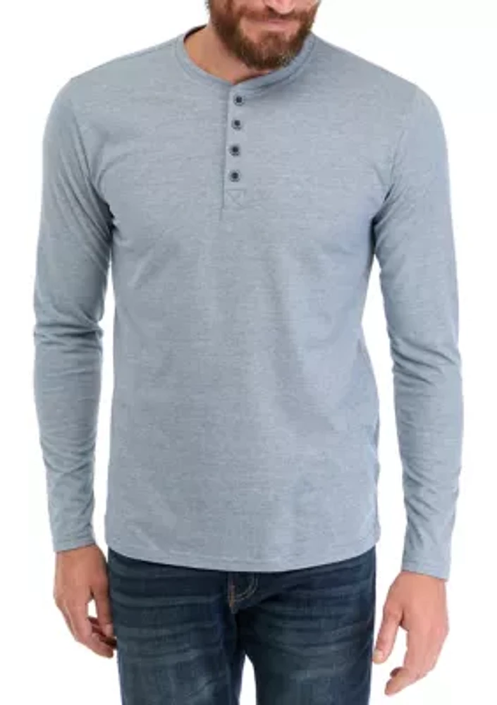 Men's Suede Henley T-Shirt