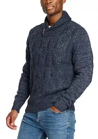 Men's Fisherman Shawl Sweater