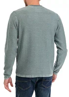 Men's Twill Roll Neck Stonewash Sweater