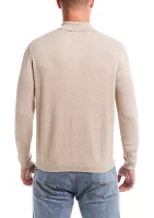 Men's Cotton Cashmere 3 Button Polo Sweater