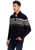 Men's Nordic Quarter Zip Sweater