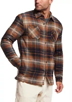 Men's Sherpa Lined Flannel Shirt Jacket