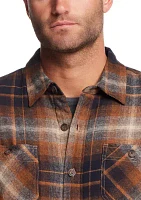 Men's Sherpa Lined Flannel Shirt Jacket