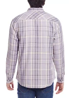 Men's Burnout Flannel Shirt