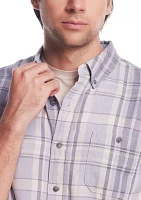 Men's Burnout Flannel Shirt