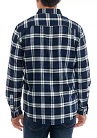 Men's Long Sleeve Brushed Flannel Shirt