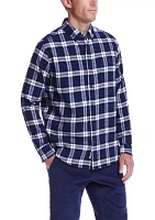 Men's Long Sleeve Brushed Flannel Shirt