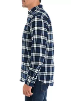 Men's Long Sleeve Brushed Flannel Shirt