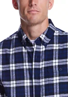 Men's Long Sleeve Brushed Flannel Shirt