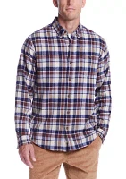 Men's Long Sleeve Brushed Flannel Shirt