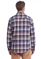 Men's Long Sleeve Brushed Flannel Shirt