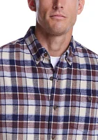 Men's Long Sleeve Brushed Flannel Shirt