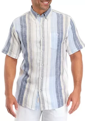 Men's Short Sleeve Striped Shirt