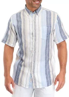 Men's Short Sleeve Striped Shirt