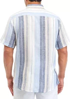 Men's Short Sleeve Striped Shirt