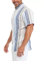 Men's Short Sleeve Striped Shirt