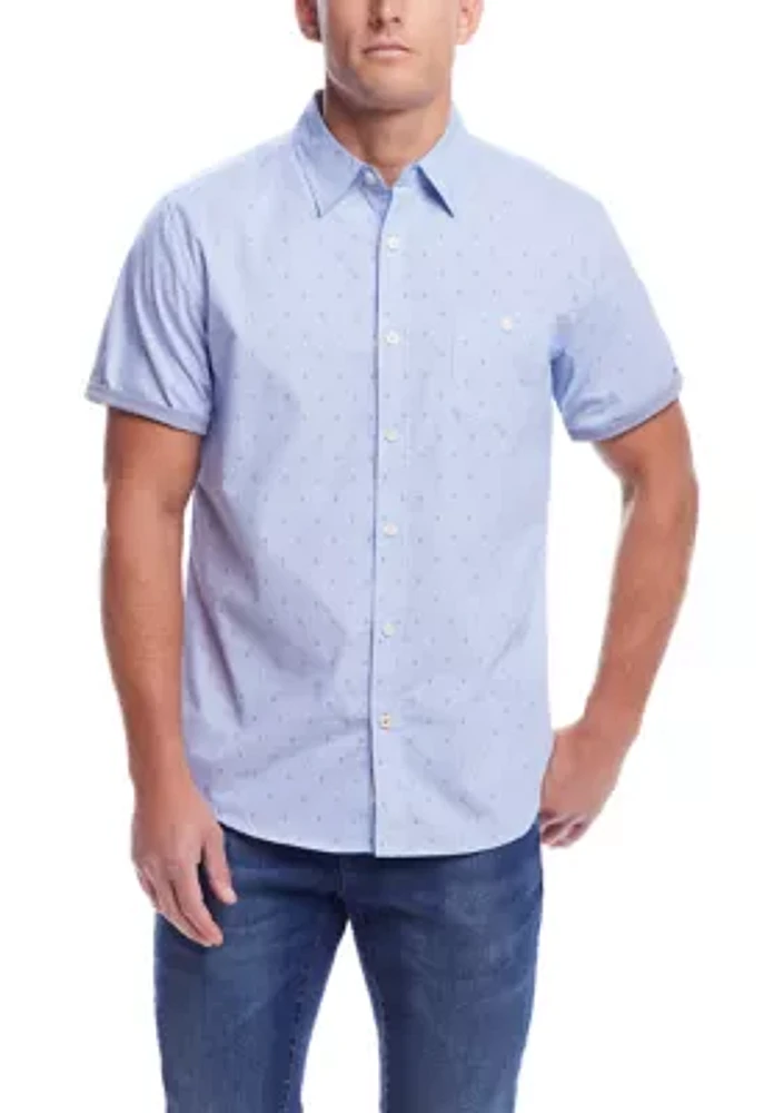 Short Sleeve Cotton Poplin Shirt