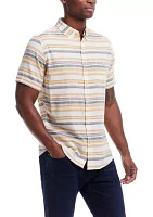 Men's Country Twill Cotton Stripe Shirt