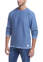 Men's Long Sleeve Twill Stonewash Sweater