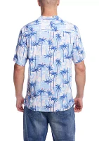 Men's Short Sleeve Rayon Camp Shirt
