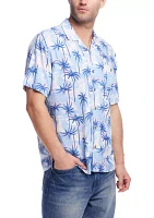 Men's Short Sleeve Rayon Camp Shirt