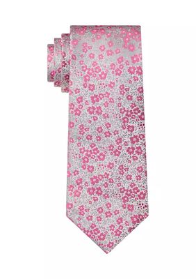 Woven Floral Print Tie