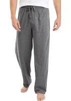 Solid Heather Knit Jersey Pajama Pants