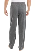 Solid Heather Knit Jersey Pajama Pants