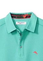 Big & Tall Short Sleeve Neon Shore 5 O'Clock Polo Shirt