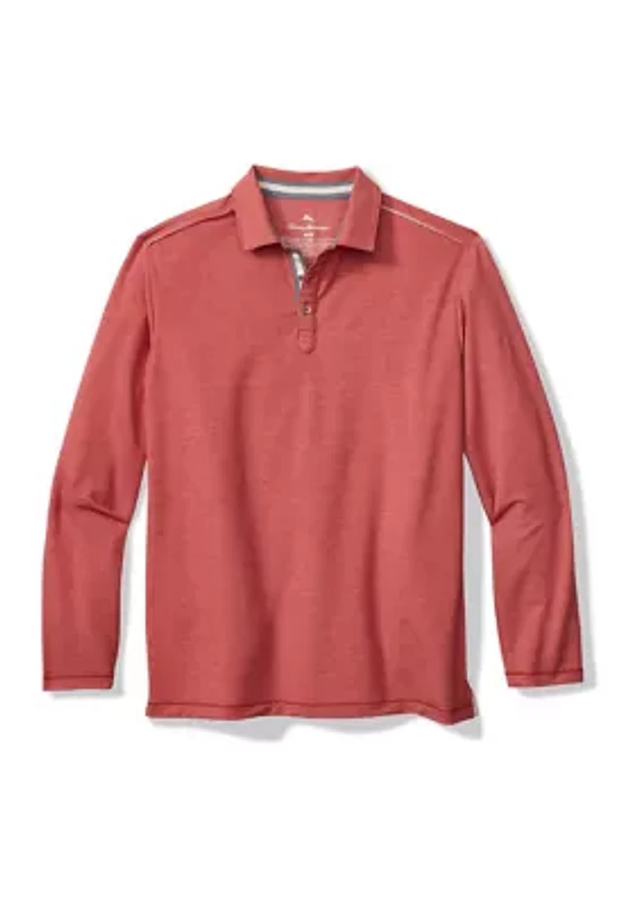 Big & Tall Long Sleeve Coasta Vera Polo Shirt