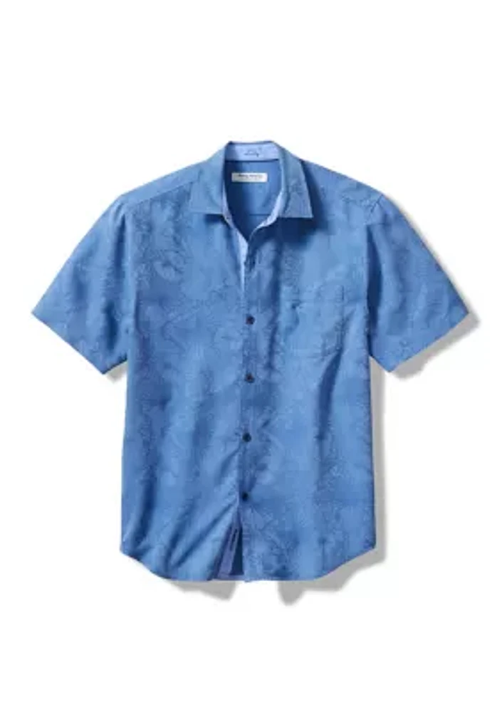 Big & Tall Coconut Point Keep It Frondly Printed Shirt