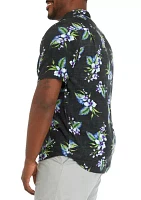 Big & Tall Short Sleeve Veracruz Cay Floating Blooms Shirt