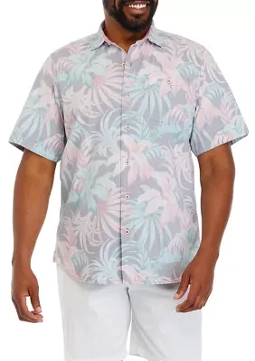 Big & Tall Short Sleeve Nova Wave Midnight Tropics Shirt